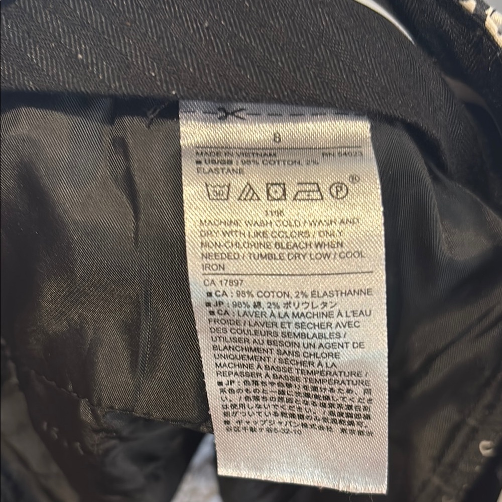 Banana Republic Reegan Women’s pants , Black /White Patterned , Mid Rise , sz 8 - Picture 4 of 9